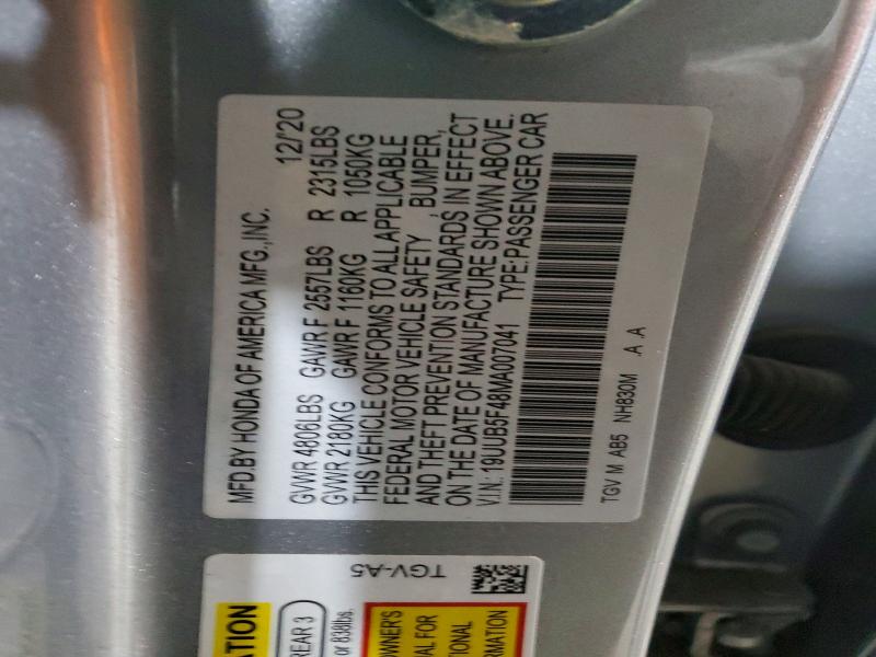 Продаж на аукціоні авто 2021 Acura Tlx, vin: 19UUB5F48MA007041, номер лоту: 47510286