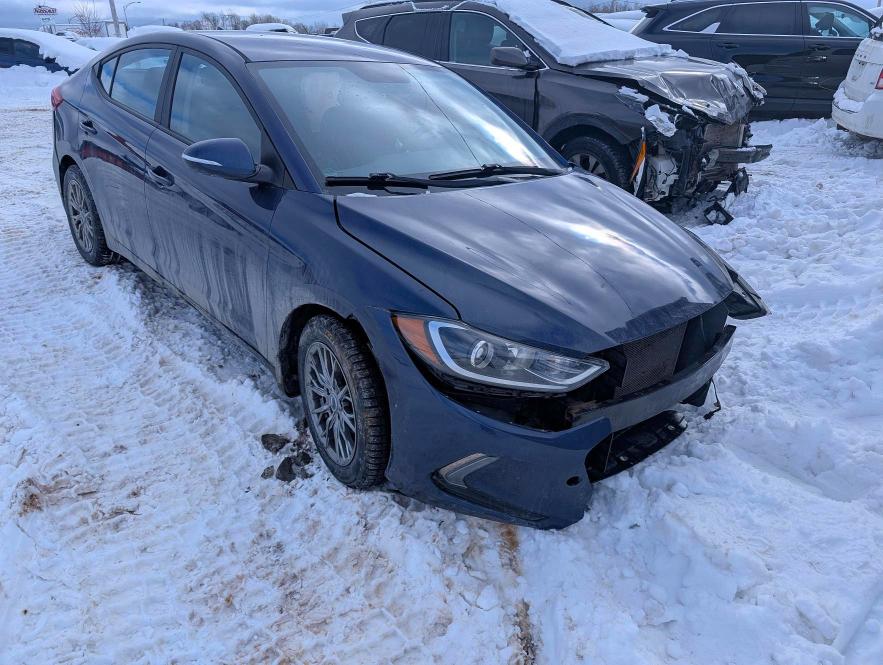 76998105 :رقم المزاد ، KMHD84LF0JU705081 vin ، 2018 Hyundai Elantra مزاد بيع