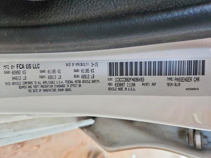 Продажа на аукционе авто 2015 Chrysler 200, vin: 1C3CCCBB2FN696493, номер лота: 46114996