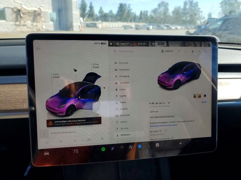 2024 Tesla Model Y მანქანა იყიდება აუქციონზე, vin: 7SAYGDEDXRF201522, აუქციონის ნომერი: 79655015