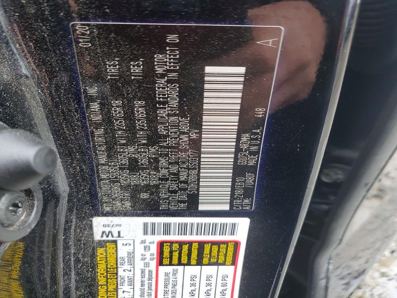 2020 Toyota Highlander მანქანა იყიდება აუქციონზე, vin: 5TDHZRBH8LS503177, აუქციონის ნომერი: 78462255