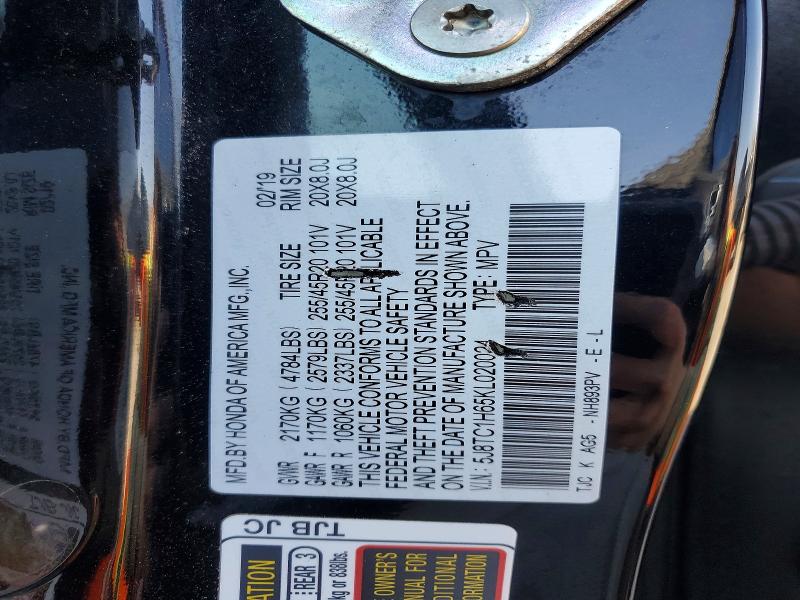 47713106 :رقم المزاد ، 5J8TC1H65KL020024 vin ، 2019 Acura Rdx مزاد بيع