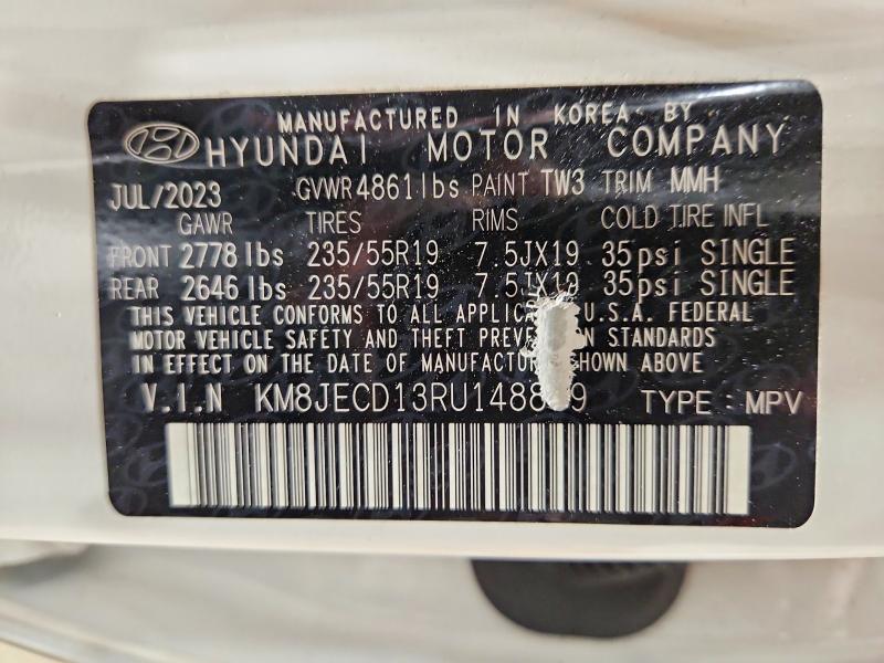 2024 Hyundai Tucson მანქანა იყიდება აუქციონზე, vin: KM8JECD13RU148879, აუქციონის ნომერი: 77549865