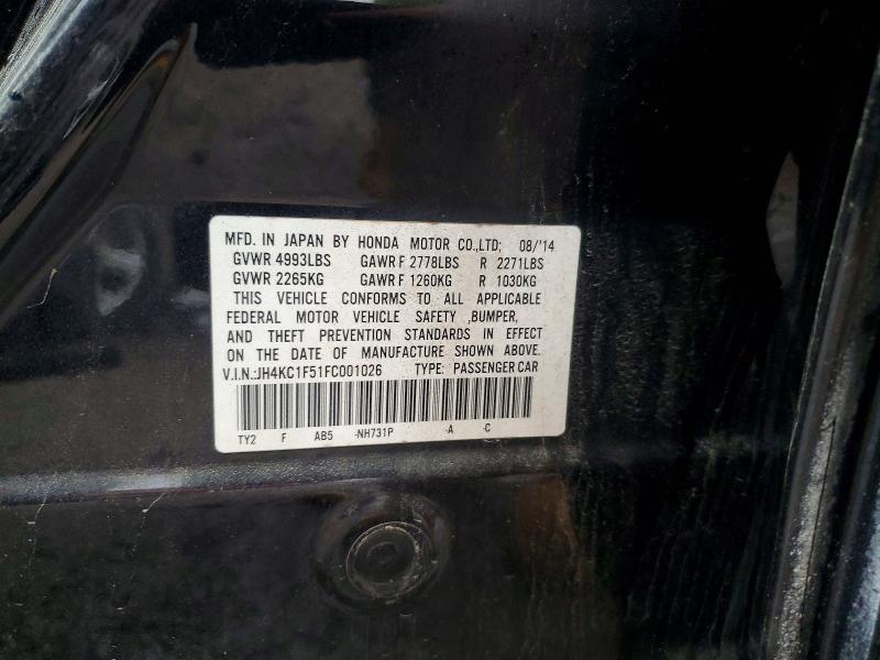 Aukcja sprzedaży 2015 Acura Rlx, vin: JH4KC1F51FC001026, numer aukcji: 79738945