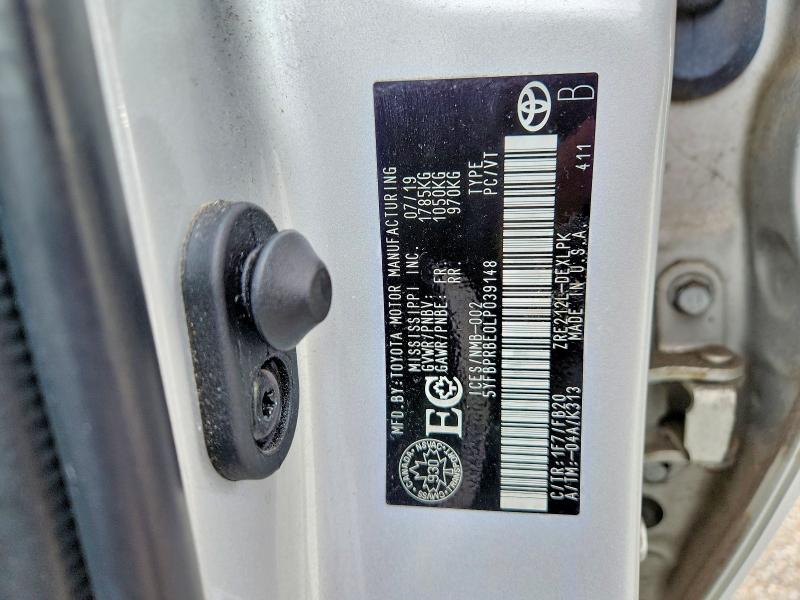 Aukcja sprzedaży 2020 Toyota Corolla, vin: 5YFBPRBE0LP039148, numer aukcji: 42079586