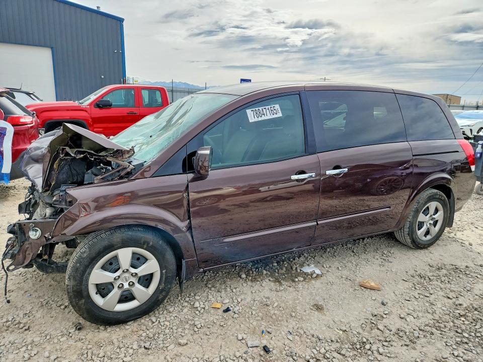 2007 Nissan Quest მანქანა იყიდება აუქციონზე, vin: 5N1BV28U77N120416, აუქციონის ნომერი: 78847165