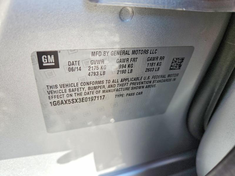 Продажа на аукционе авто 2014 Cadillac Cts, vin: 1G6AX5SX3E0197117, номер лота: 46532086
