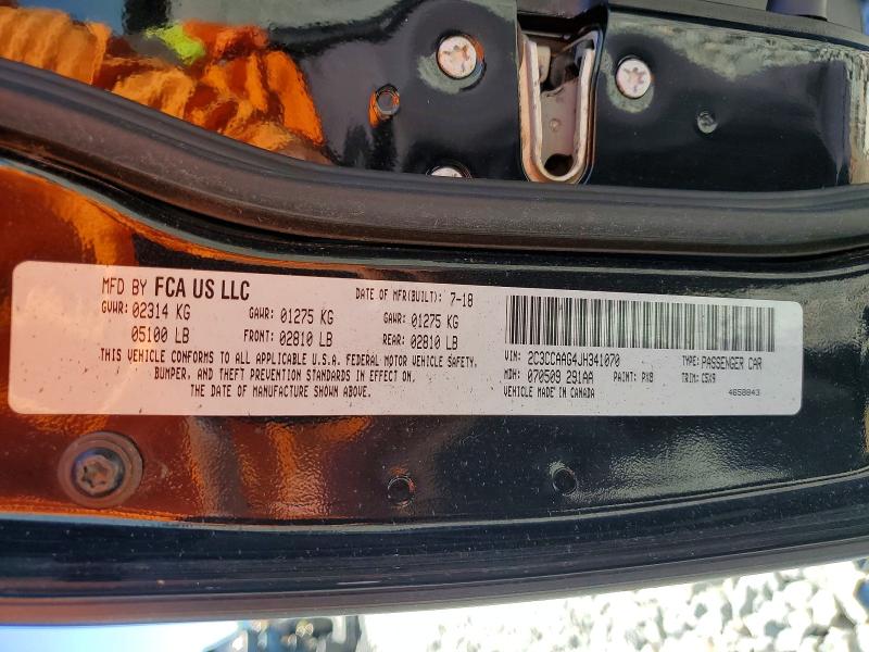Продаж на аукціоні авто 2018 Chrysler 300, vin: 2C3CCAAG4JH341070, номер лоту: 47038046