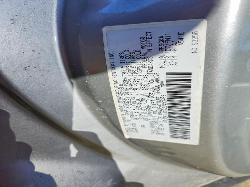 47438676 :رقم المزاد ، 4T3ZF13C22U453083 vin ، 2002 Toyota Sienna مزاد بيع
