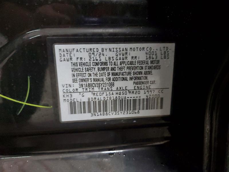 2025 Nissan Sentra მანქანა იყიდება აუქციონზე, vin: 3N1AB8CV3SY231068, აუქციონის ნომერი: 79345225