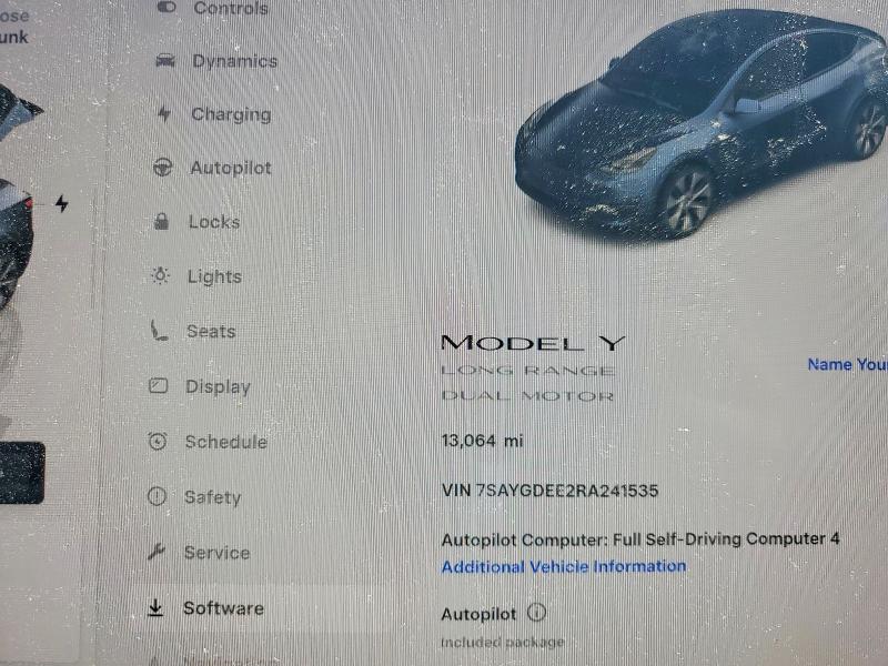 Продажа на аукционе авто 2024 Tesla Model Y, vin: 7SAYGDEE2RA241535, номер лота: 47287106