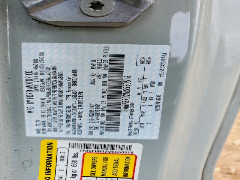 Продажа на аукционе авто 2021 Ford Mustang, vin: 1FA6P8R02M5550516, номер лота: 47571806