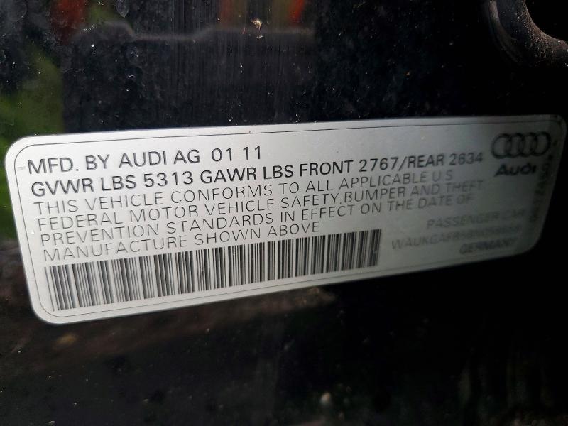 46340756 :رقم المزاد ، WAUKGAFB5BN058658 vin ، 2011 Audi A6 مزاد بيع