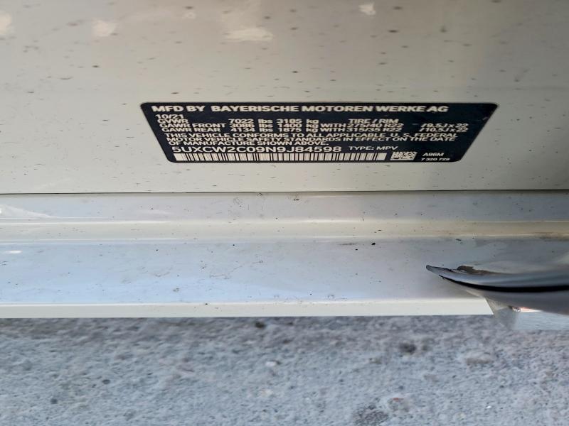 Продаж на аукціоні авто 2022 Bmw X7, vin: 5UXCW2C09N9J84598, номер лоту: 47776846