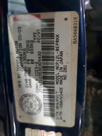 Aukcja sprzedaży 2003 Toyota Echo, vin: JTDBT123530305432, numer aukcji: 45626346