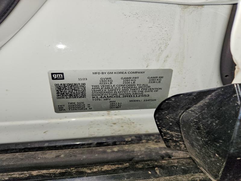 2024 Buick Encore Gx მანქანა იყიდება აუქციონზე, vin: KL4AMDSL3RB112553, აუქციონის ნომერი: 47883676
