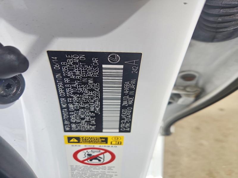 47697706 :رقم المزاد ، JTHKD5BH7E2204205 vin ، 2014 Lexus Ct 200h مزاد بيع