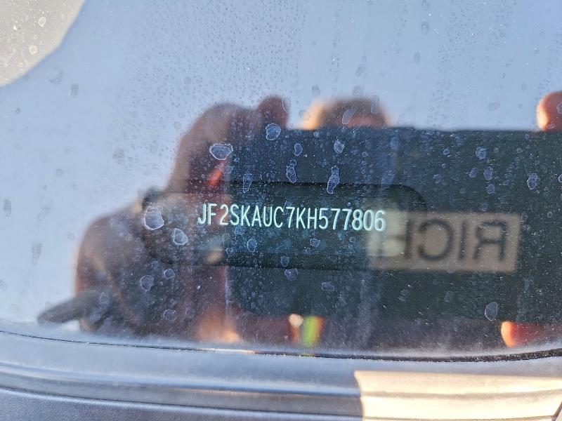 Aukcja sprzedaży 2019 Subaru Forester, vin: JF2SKAUC7KH577806, numer aukcji: 41767656