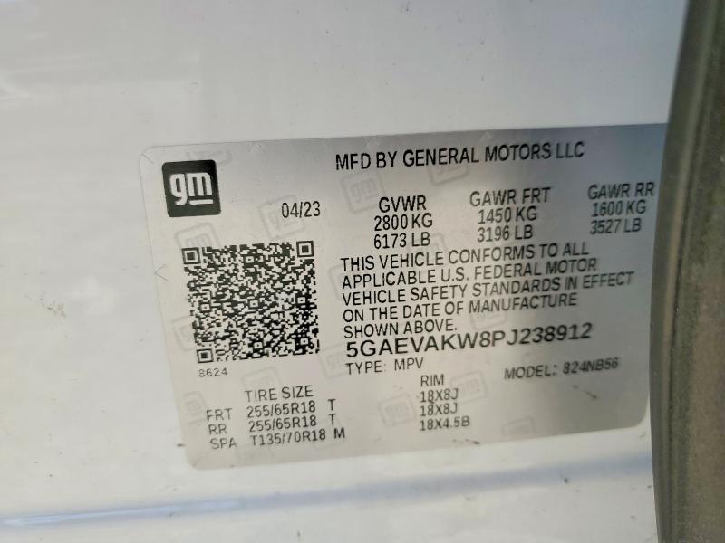 Aukcja sprzedaży 2023 Buick Enclave, vin: 5GAEVAKW8PJ238912, numer aukcji: 42081366