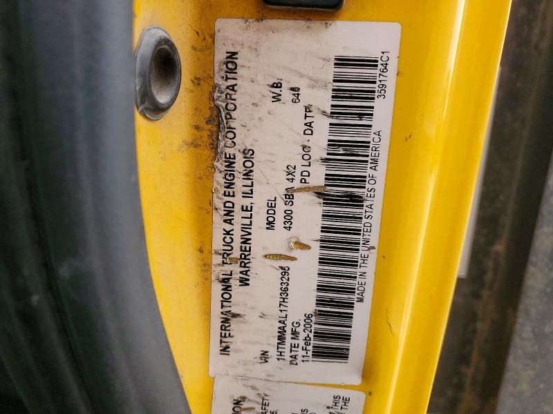 Продажа на аукционе авто 2007 International 4300, vin: 1HTMMAAL17H363295, номер лота: 45614816