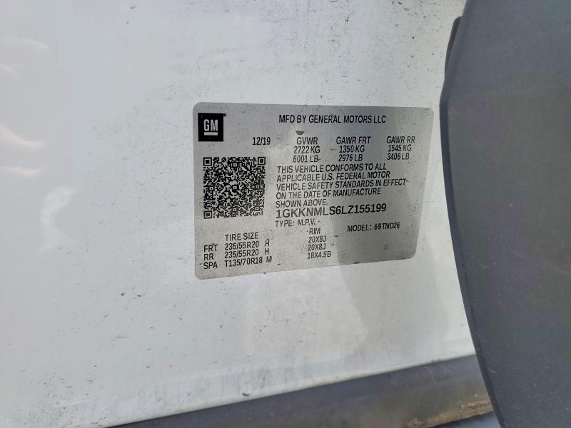 Aukcja sprzedaży 2020 Gmc Acadia, vin: 1GKKNMLS6LZ155199, numer aukcji: 48289106
