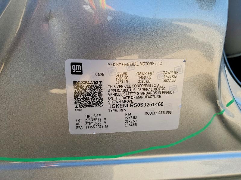 77743525 :رقم المزاد ، 1GKENLRS0SJ251468 vin ، 2025 Gmc Acadia مزاد بيع