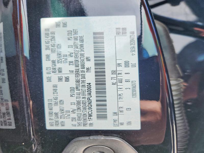 46527386 :رقم المزاد ، 1FMCU9GN0PUA00604 vin ، 2023 Ford Escape مزاد بيع