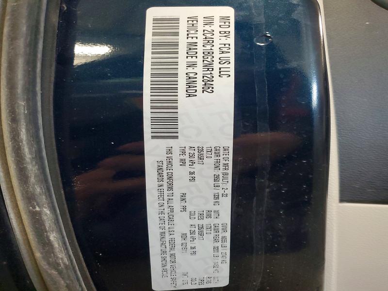 Продаж на аукціоні авто 2022 Chrysler Pacifica, vin: 2C4RC1BG2NR128462, номер лоту: 46611976