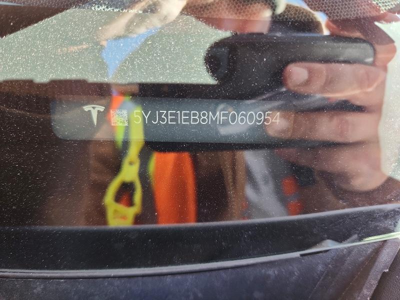 Продаж на аукціоні авто 2021 Tesla Model 3, vin: 5YJ3E1EB8MF060954, номер лоту: 46687266