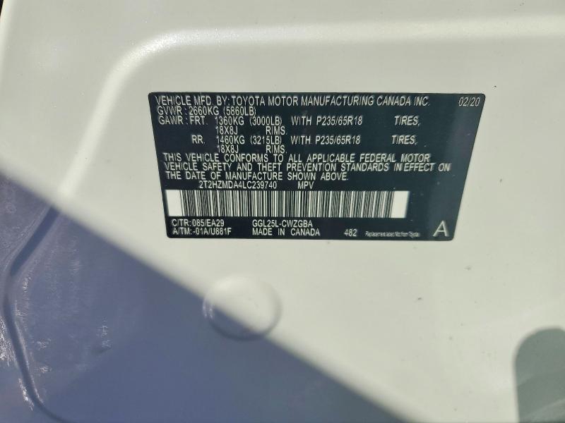 Aukcja sprzedaży 2020 Lexus Rx 350, vin: 2T2HZMDA4LC239740, numer aukcji: 79029625