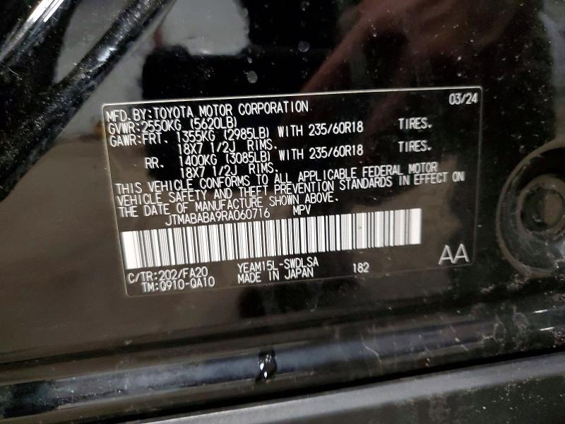 Продаж на аукціоні авто 2024 Subaru Solterra, vin: JTMABABA9RA060716, номер лоту: 46080156