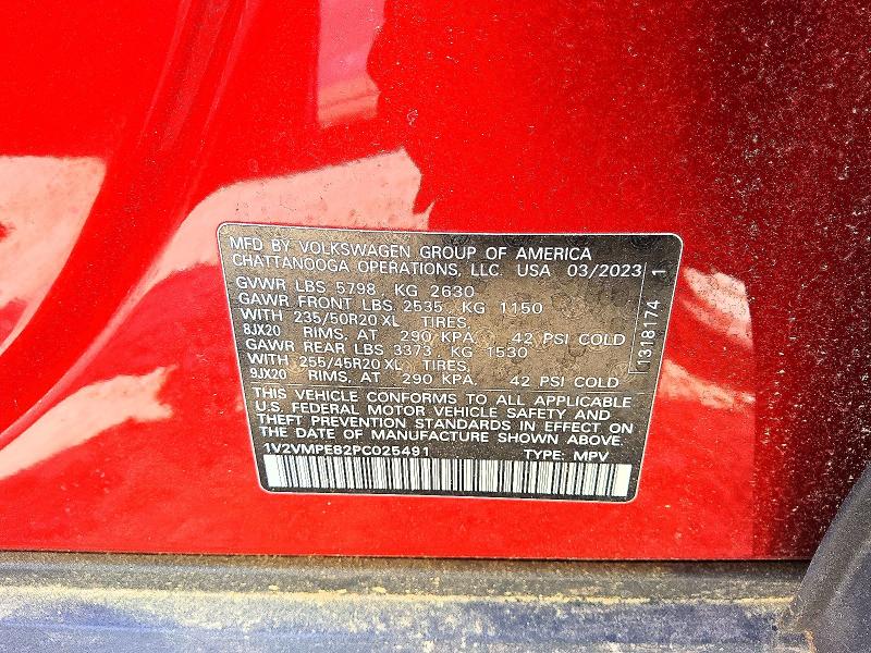 48305646 :رقم المزاد ، 1V2VMPE82PC025491 vin ، 2023 Volkswagen Id.4 مزاد بيع