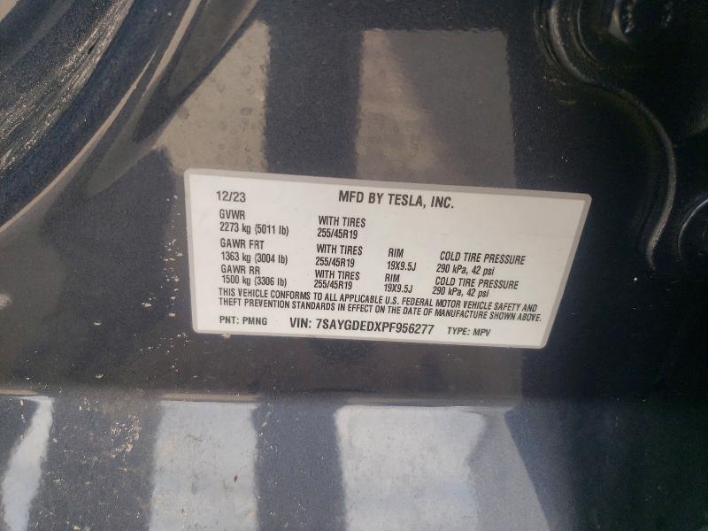41879376 :رقم المزاد ، 7SAYGDEDXPF956277 vin ، 2023 Tesla Model Y مزاد بيع