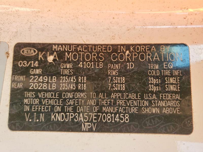 Продаж на аукціоні авто 2014 Kia Soul, vin: KNDJP3A57E7081458, номер лоту: 46742276