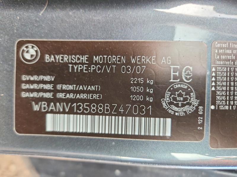 Aukcja sprzedaży 2008 Bmw 528, vin: WBANV13588BZ47031, numer aukcji: 46919646