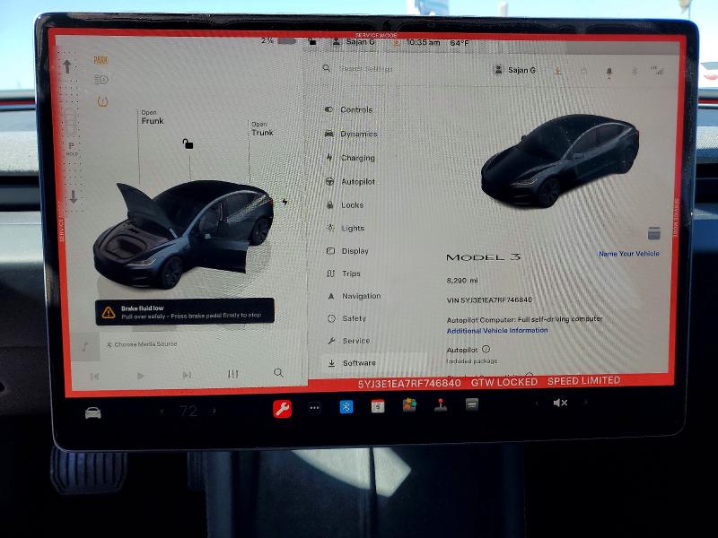 79662155 :رقم المزاد ، 5YJ3E1EA7RF746840 vin ، 2024 Tesla Model 3 مزاد بيع