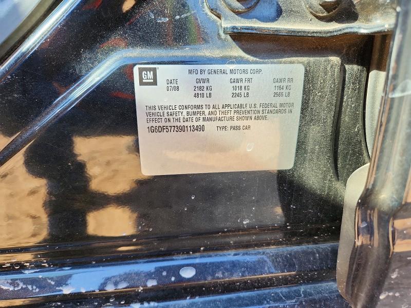 2009 Cadillac Cts მანქანა იყიდება აუქციონზე, vin: 1G6DF577390113490, აუქციონის ნომერი: 46649796