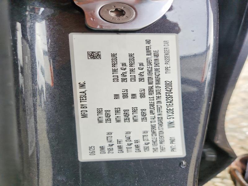 Продажа на аукционе авто 2025 Tesla Model 3, vin: 5YJ3E1EA2SF042082, номер лота: 79715815