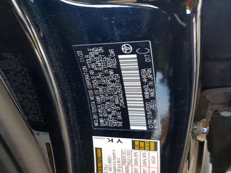 47215286 :رقم المزاد ، JTDACAAU5R3019724 vin ، 2024 Toyota Prius مزاد بيع