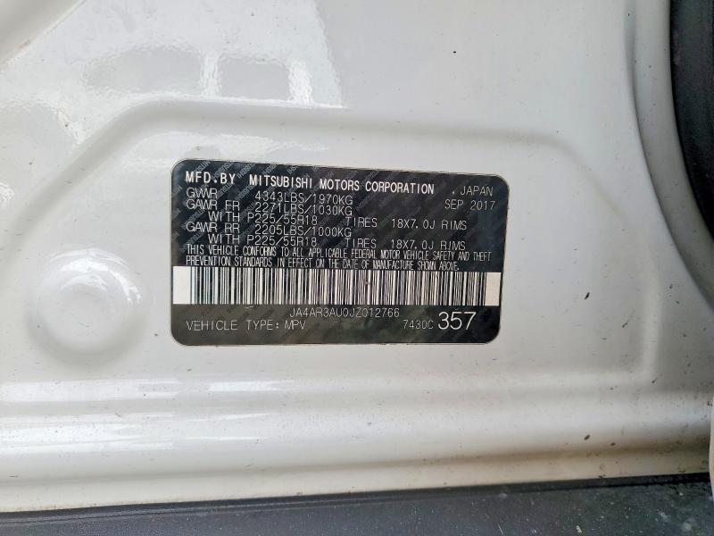 Aukcja sprzedaży 2018 Mitsubishi Outlander Sport, vin: JA4AR3AU0JZ012766, numer aukcji: 47029236