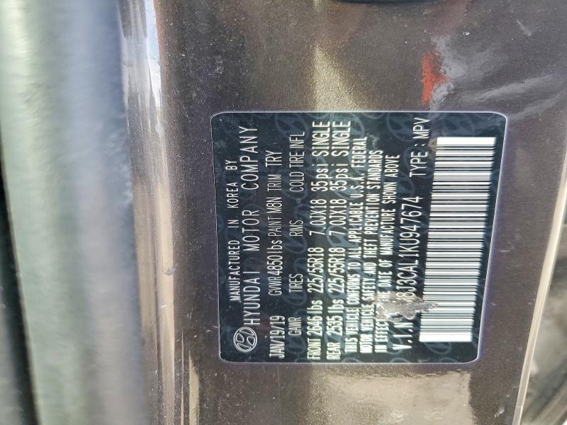 Aukcja sprzedaży 2019 Hyundai Tucson, vin: KM8J3CAL1KU947674, numer aukcji: 45705916
