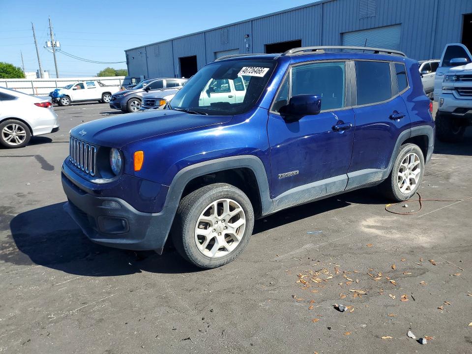 2018 Jeep Renegade მანქანა იყიდება აუქციონზე, vin: ZACCJBBB2JPH50550, აუქციონის ნომერი: 46726466