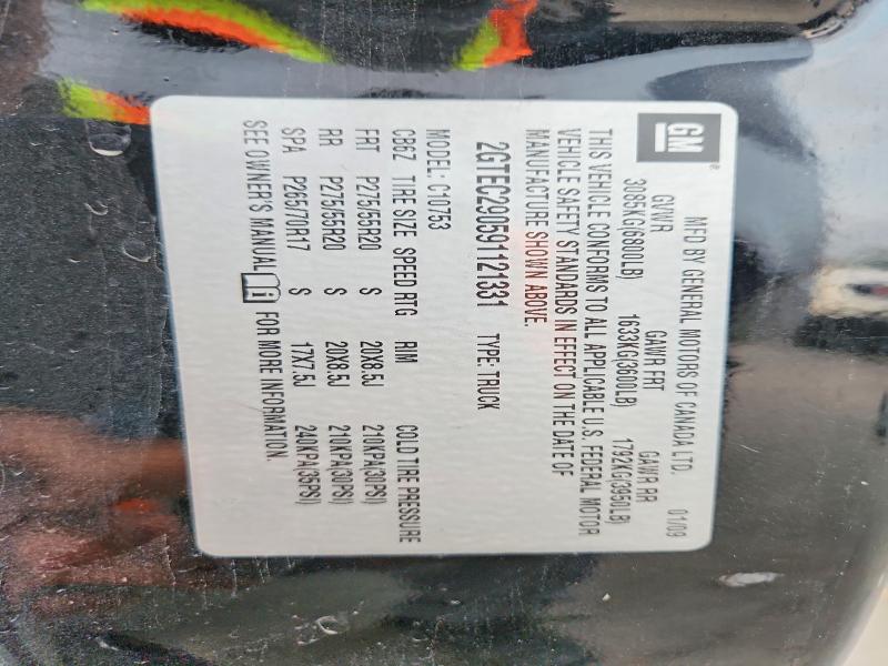 Aukcja sprzedaży 2009 Gmc Sierra, vin: 2GTEC290591121331, numer aukcji: 79672775