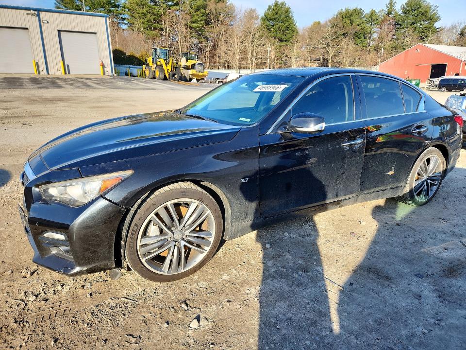2014 Infiniti Q50 მანქანა იყიდება აუქციონზე, vin: JN1BV7AR9EM691242, აუქციონის ნომერი: 46988966
