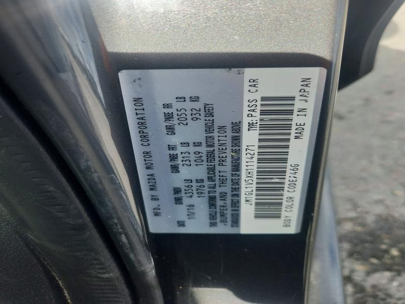 48212436 :رقم المزاد ، JM1GL1V5XH1114271 vin ، 2017 Mazda 6 مزاد بيع