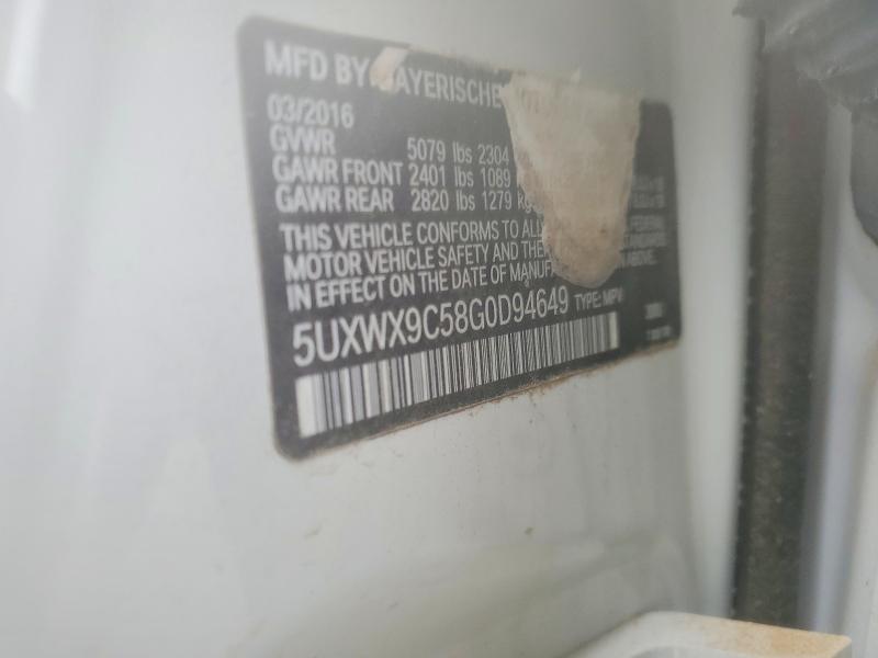 Aukcja sprzedaży 2016 Bmw X3, vin: 5UXWX9C58G0D94649, numer aukcji: 79470095