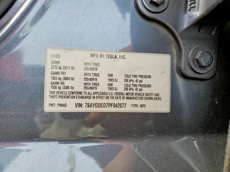 Aukcja sprzedaży 2023 Tesla Model Y, vin: 7SAYGDED7PF942577, numer aukcji: 47350876