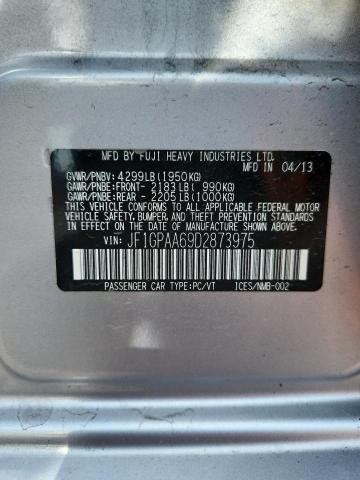 79834195 :رقم المزاد ، JF1GPAA69D2873975 vin ، 2013 Subaru Impreza مزاد بيع