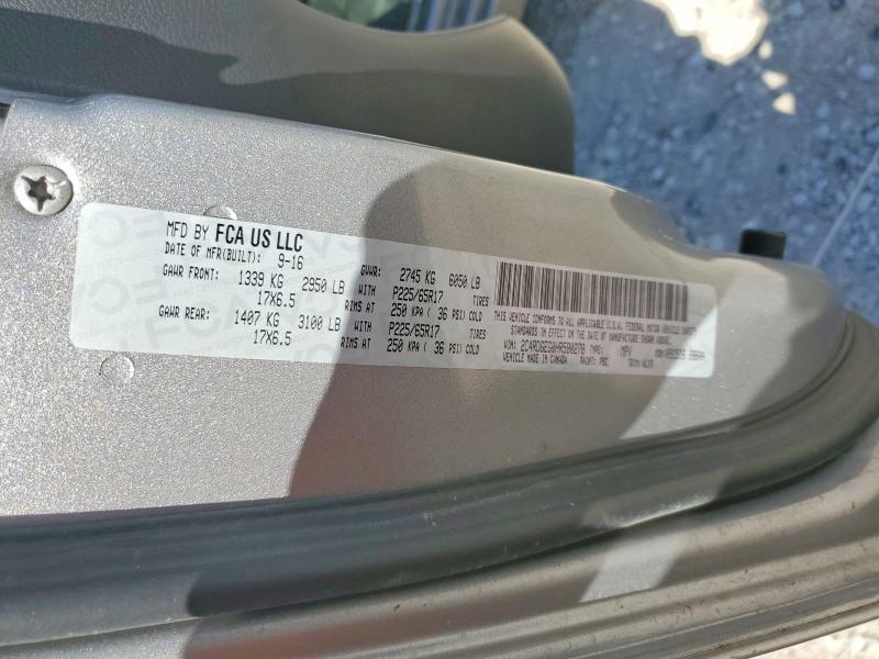 2017 Dodge Grand Caravan მანქანა იყიდება აუქციონზე, vin: 2C4RDGEG0HR580278, აუქციონის ნომერი: 45790796