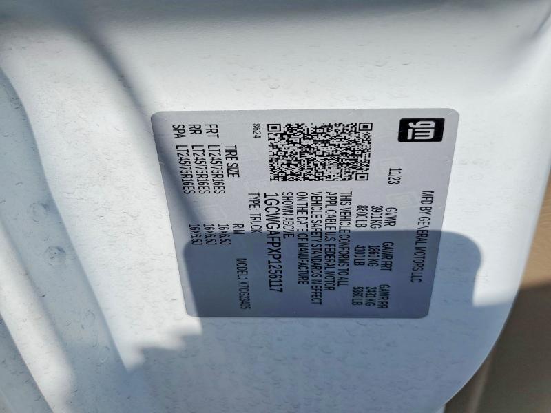 Aukcja sprzedaży 2023 Chev Express G2500, vin: 1GCWGAFPXP1256117, numer aukcji: 45759186